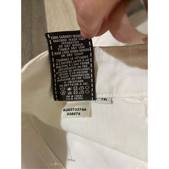 7 for All Mankind *ALI IN SOLEIL White Skinny Bootcut Jeans Sz 26 / US 4 MP $228 - Picture 7 of 12